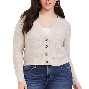 Torrid Size 00 Crop Boyfriend Cardigan